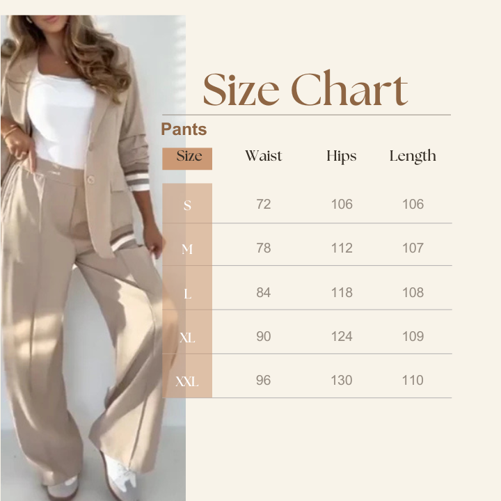 Two-Piece Blazer & Wide-Leg Pants Set