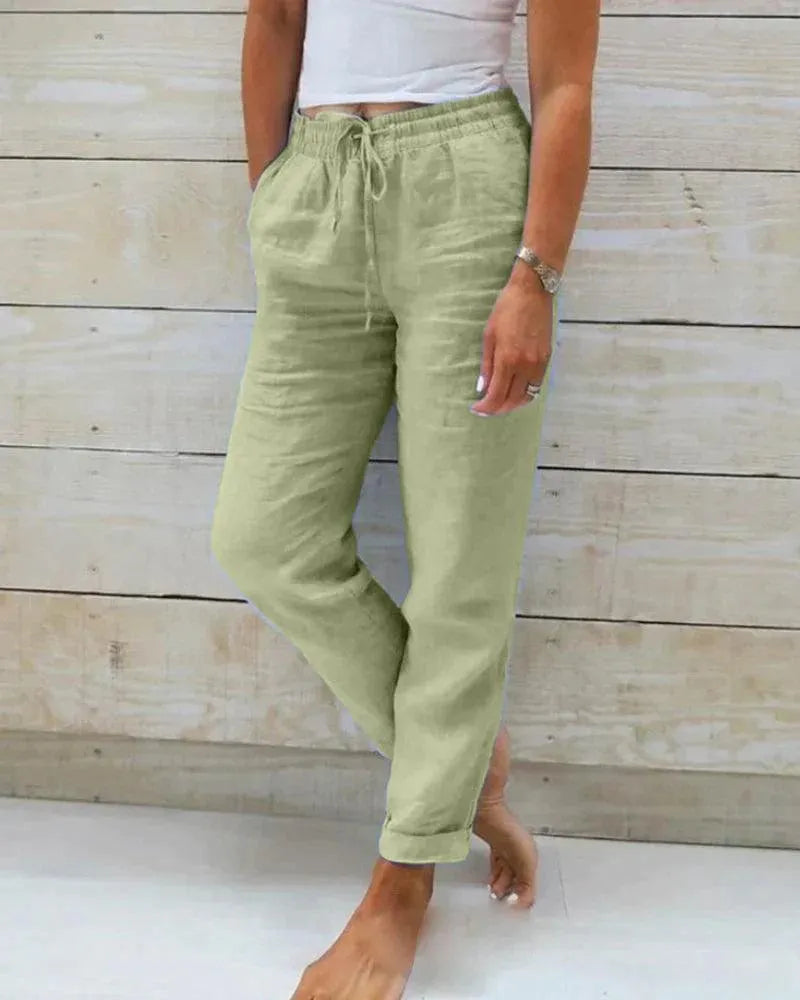 Women's Linen Drawstring Pants