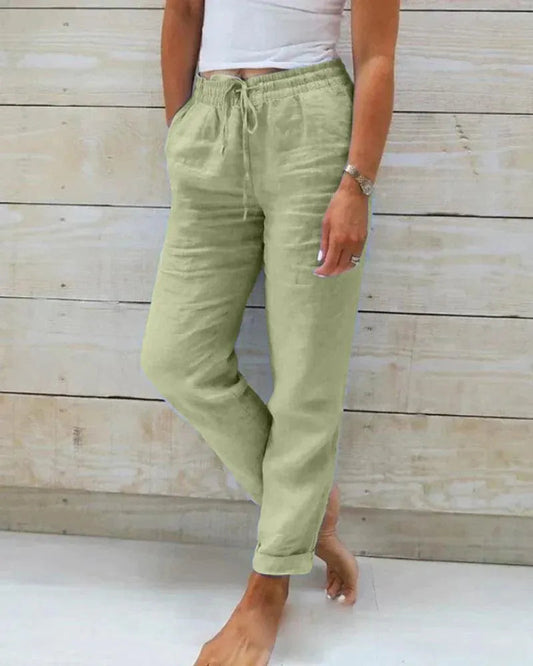 Women's Linen Drawstring Pants