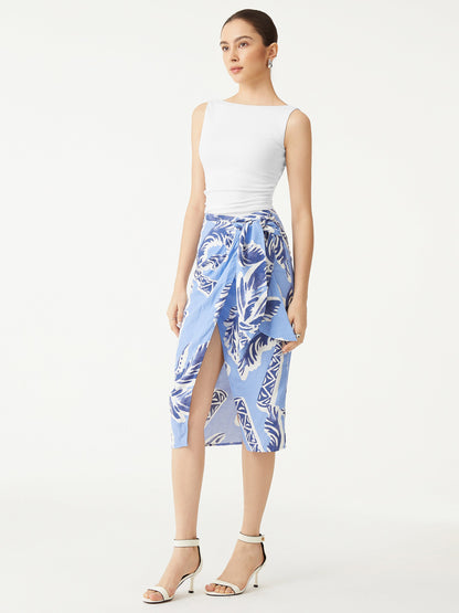 Boat Neck Ribbed Fitted Tank Top with Built-in Bra