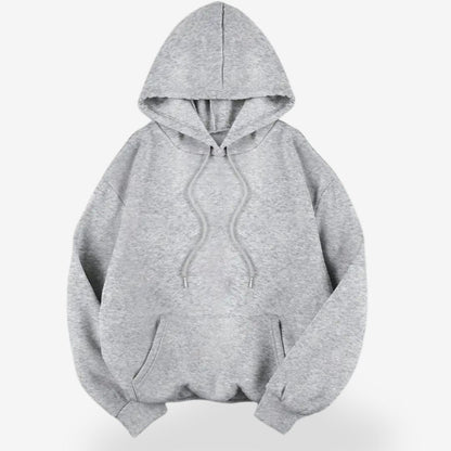 Drawstring Hooded Sweatshirt with Kangaroo Pocket and Leopard Print Star