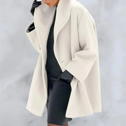 Oversized Midweight Woven Collar Coat