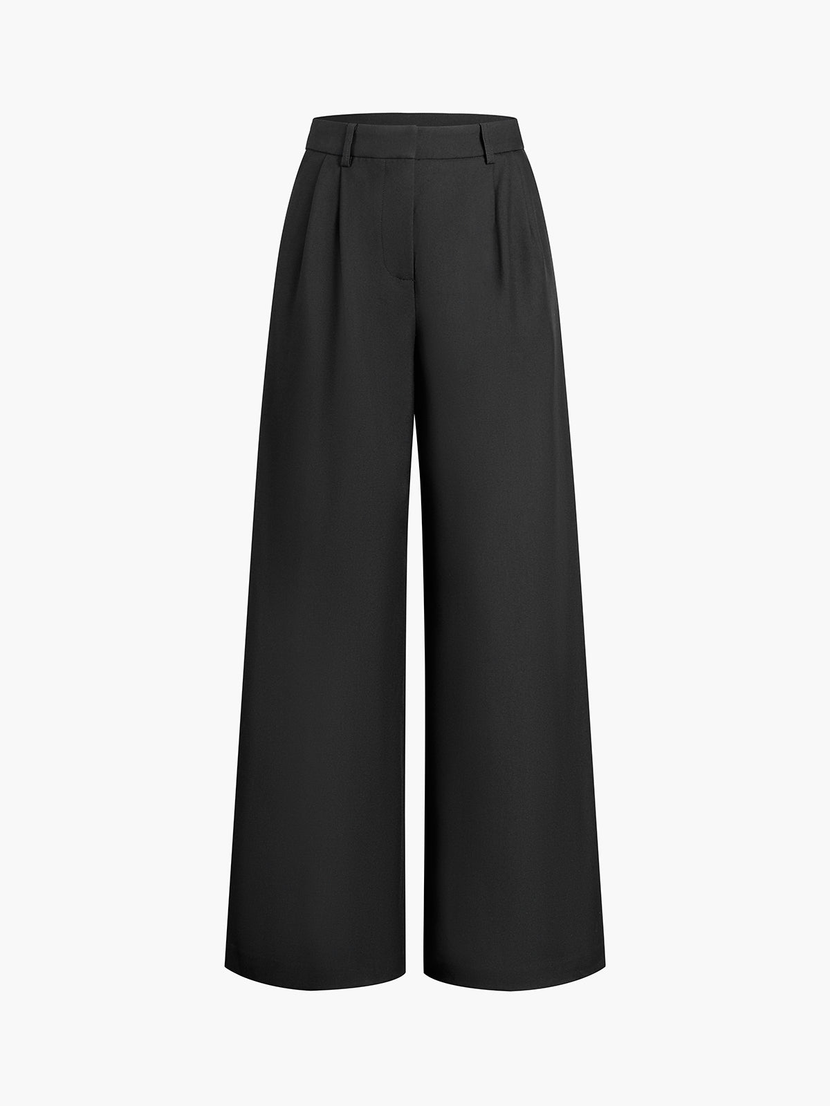 Wide-Leg High-Waist Trousers