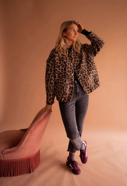 Leopard-Print Jacket