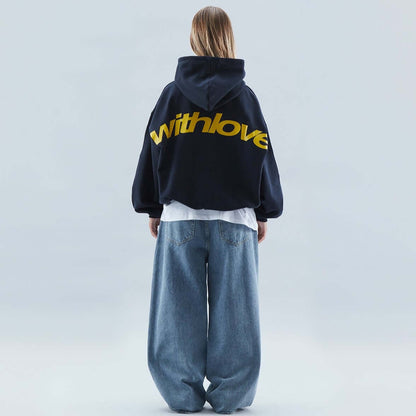 'With Love' Oversized Fit Hoodie