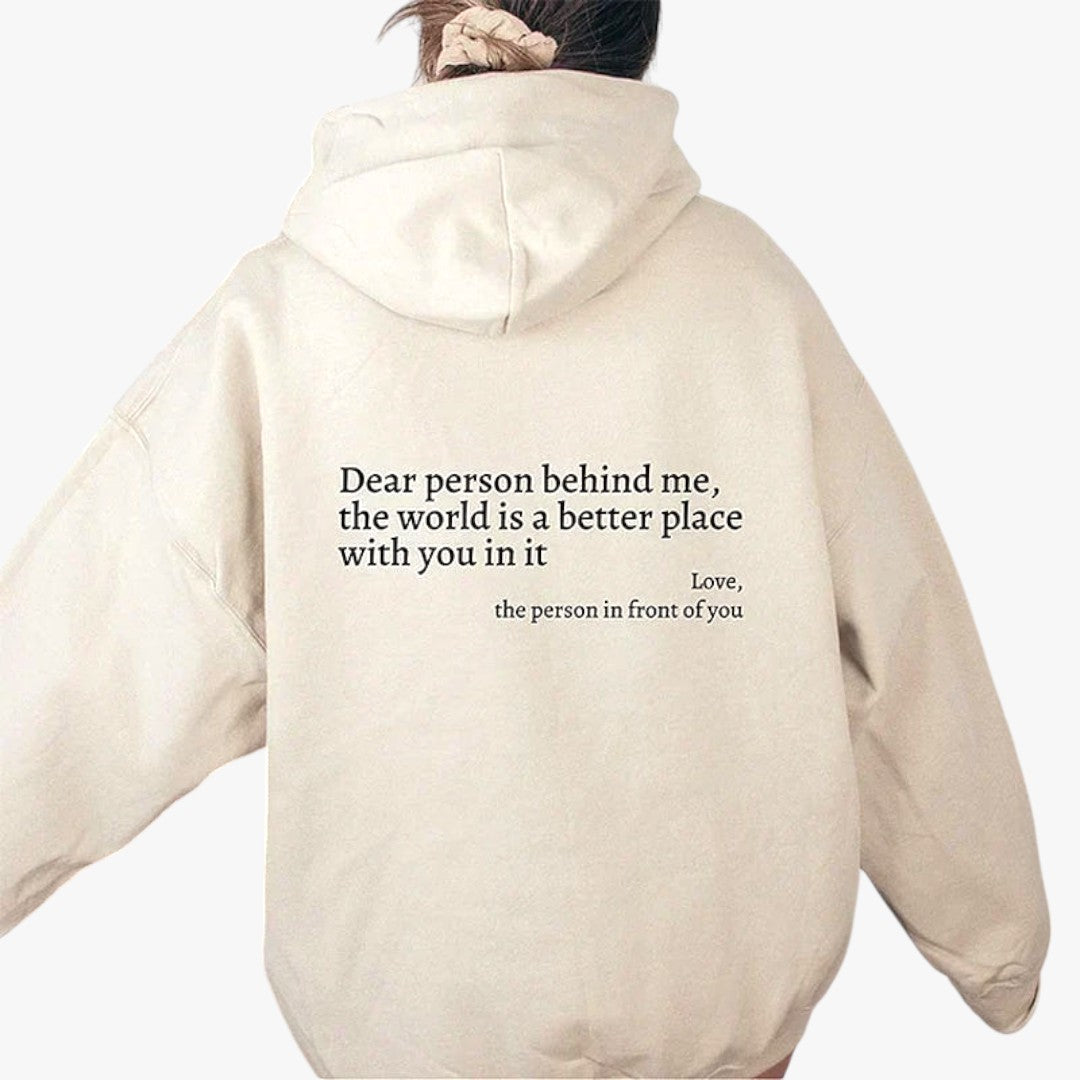 Hooded Long Sleeve Pullover Hoodie with Ribbed Trim