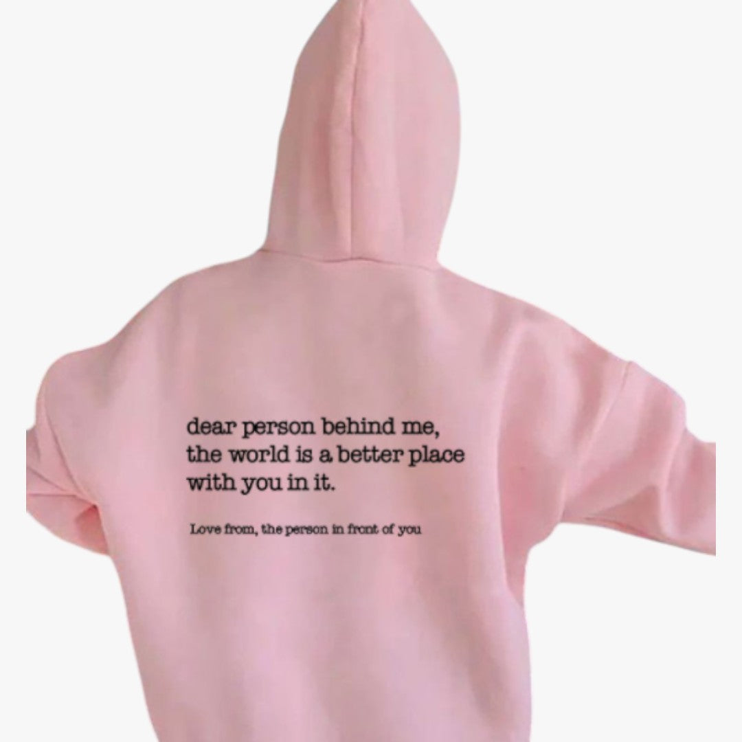 Hooded Long Sleeve Pullover Hoodie with Ribbed Trim