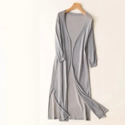 Long Cardigan with Open Front