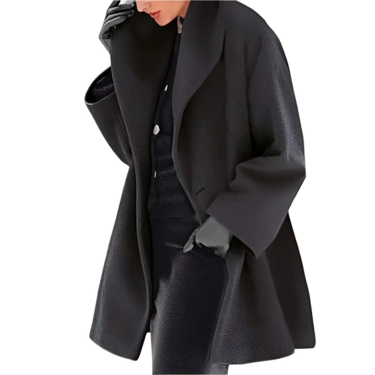 Oversized Midweight Woven Collar Coat