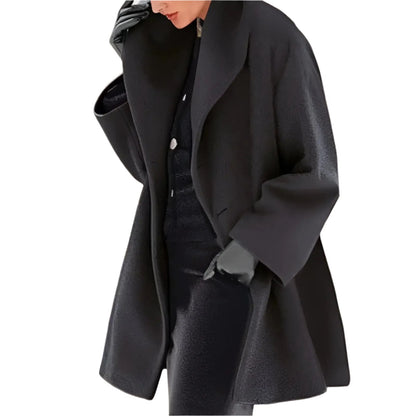 Oversized Midweight Woven Collar Coat