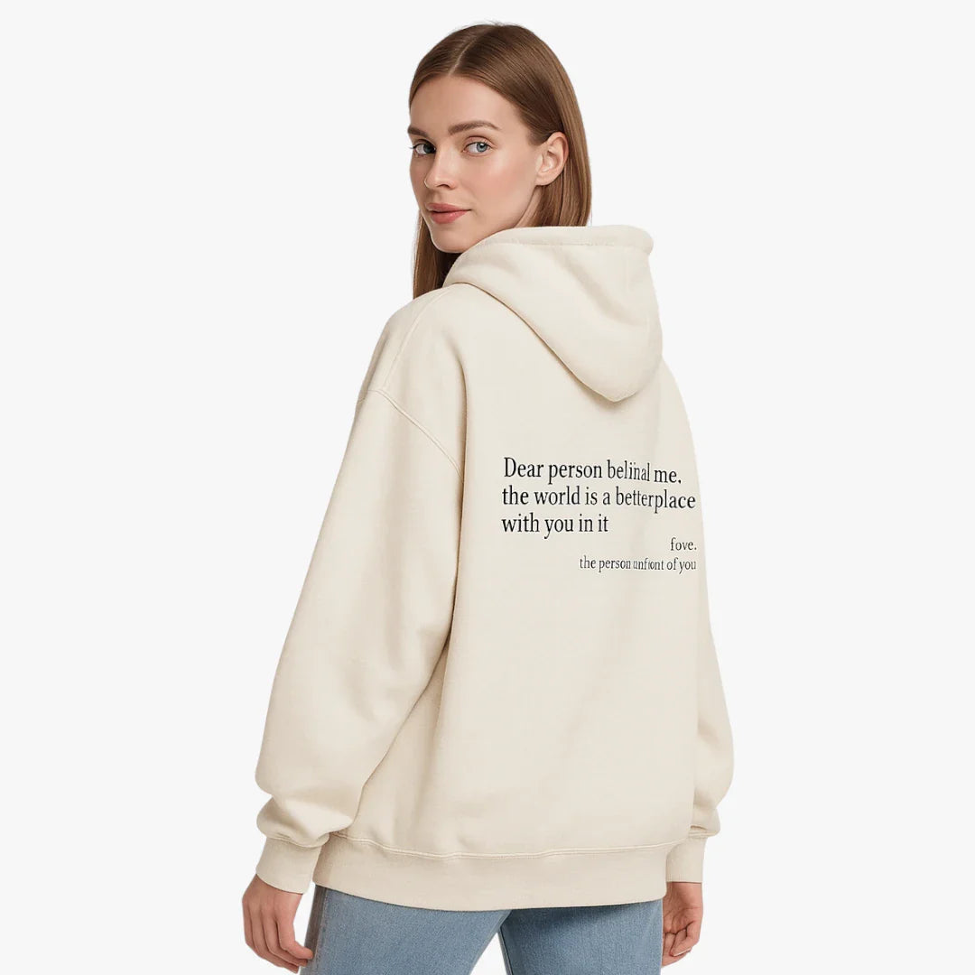 Hooded Long Sleeve Pullover Hoodie with Ribbed Trim